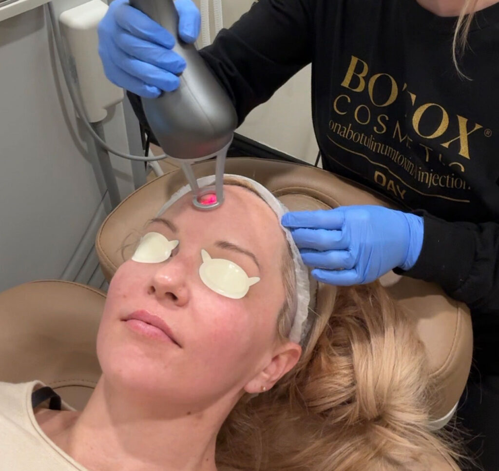 Clean, professional medical spa treatment room with neutral tones at Savvy Skin Medical Aesthetics in Savannah