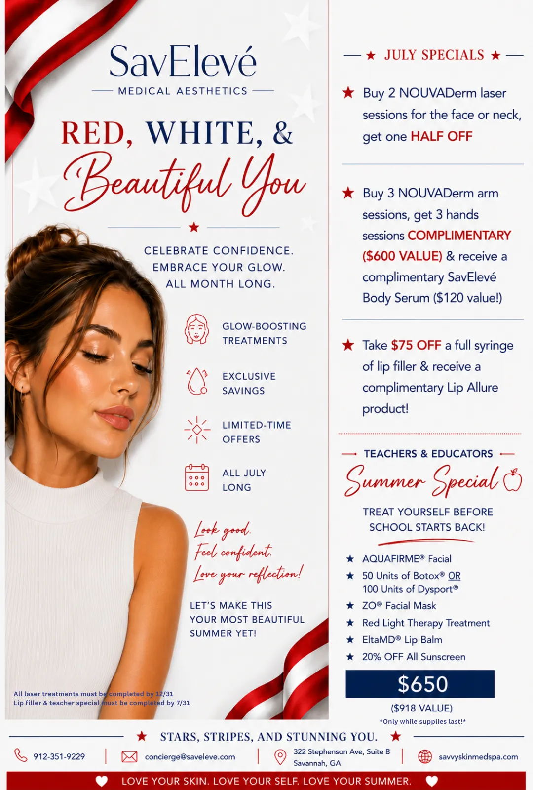 SavElevé July Specials